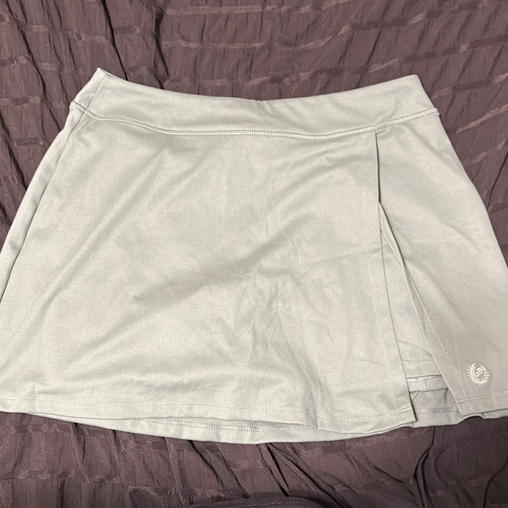 PINK Victoria's Secret Green Wrap Skater Mini Skirt